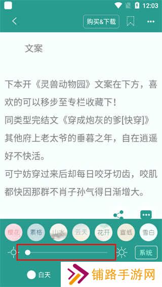 晋江小说app怎么调节亮度4